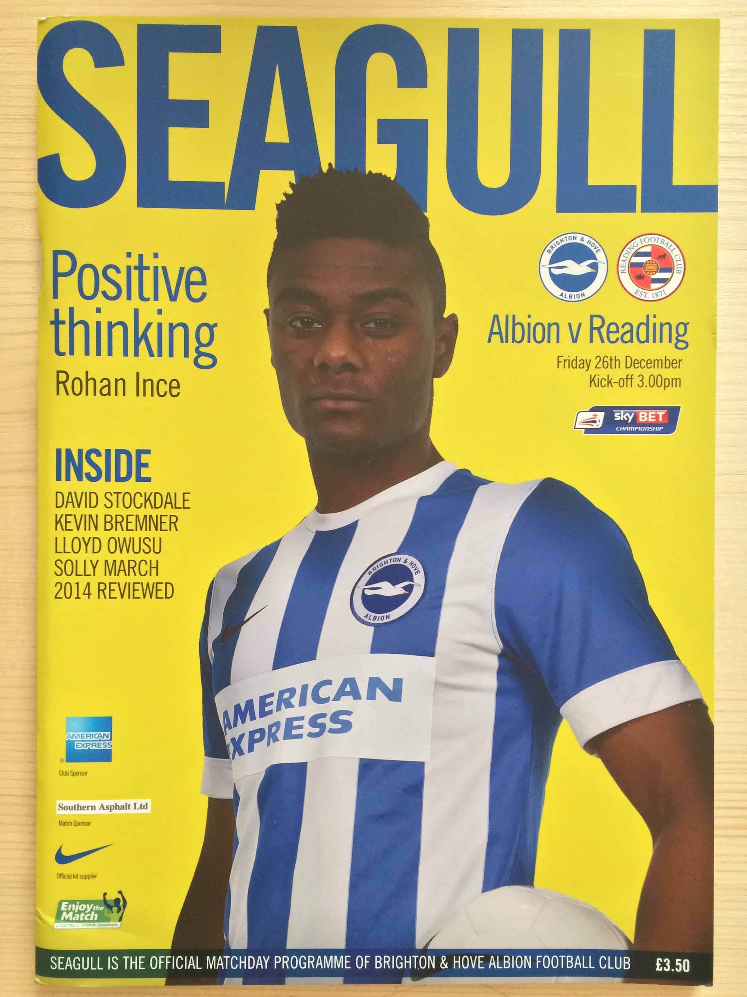 Brighton & Hove Albion FC v Reading FC